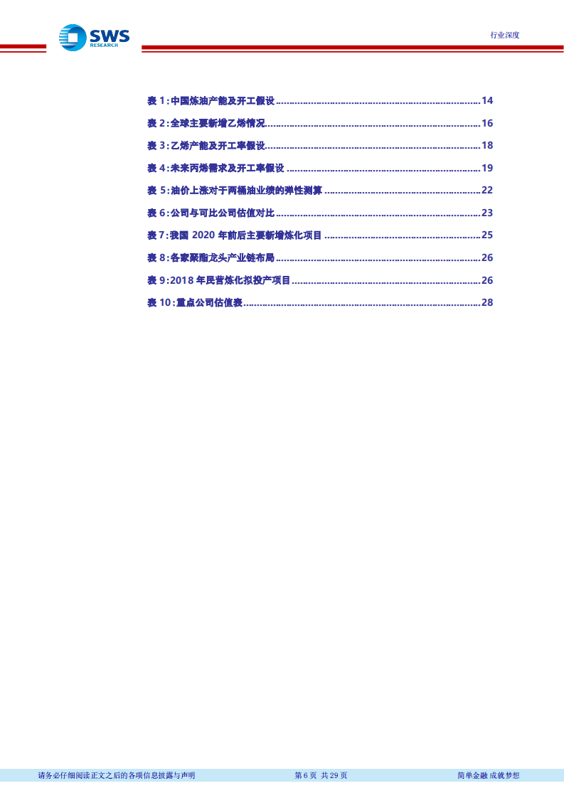 2018下半年石油化工行业投资策略（下）：油价中枢上行，看好资源和炼化一体化(1).pdf 第6页