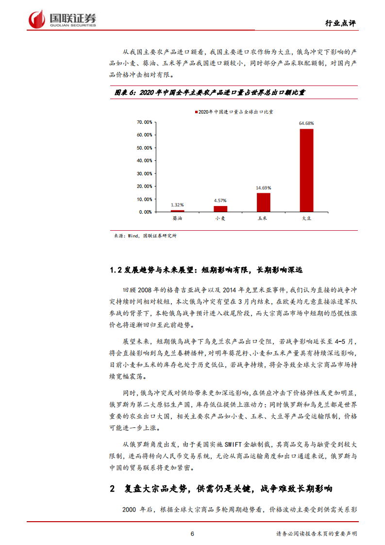 食品饮料&农林牧渔行业：俄乌危机下的食饮农业行业成本压力几何？-220310.pdf 第6页