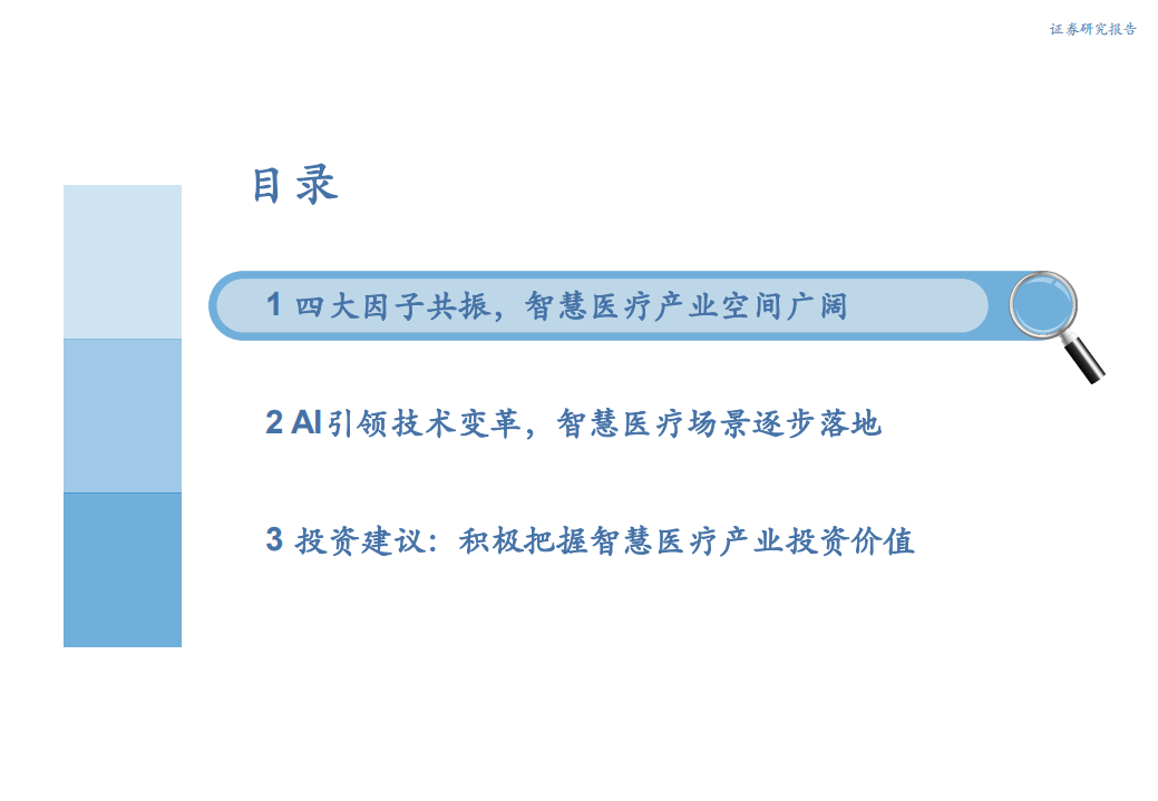 2021年智慧医疗产业发展空间与AI引领技术变革分析报告.pdf 第1页
