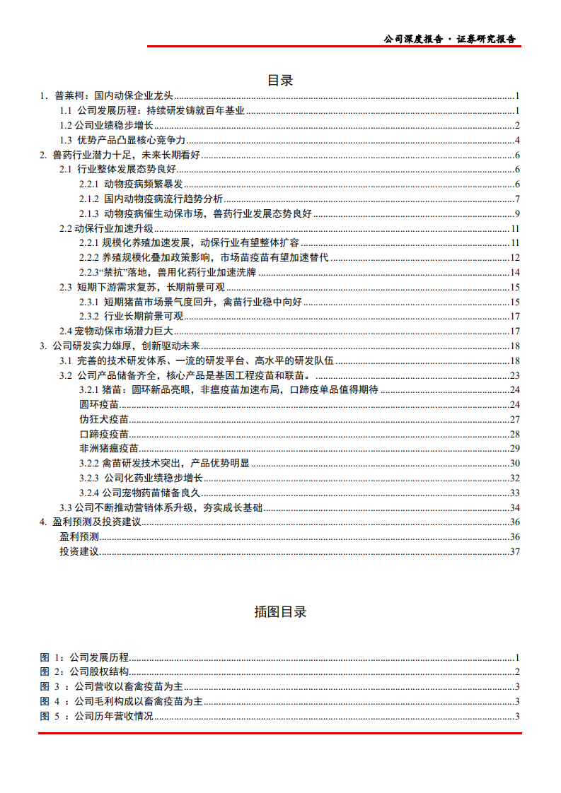 2021年中国动保兽药行业发展趋势及普莱柯研发前景分析报告.pdf 第1页