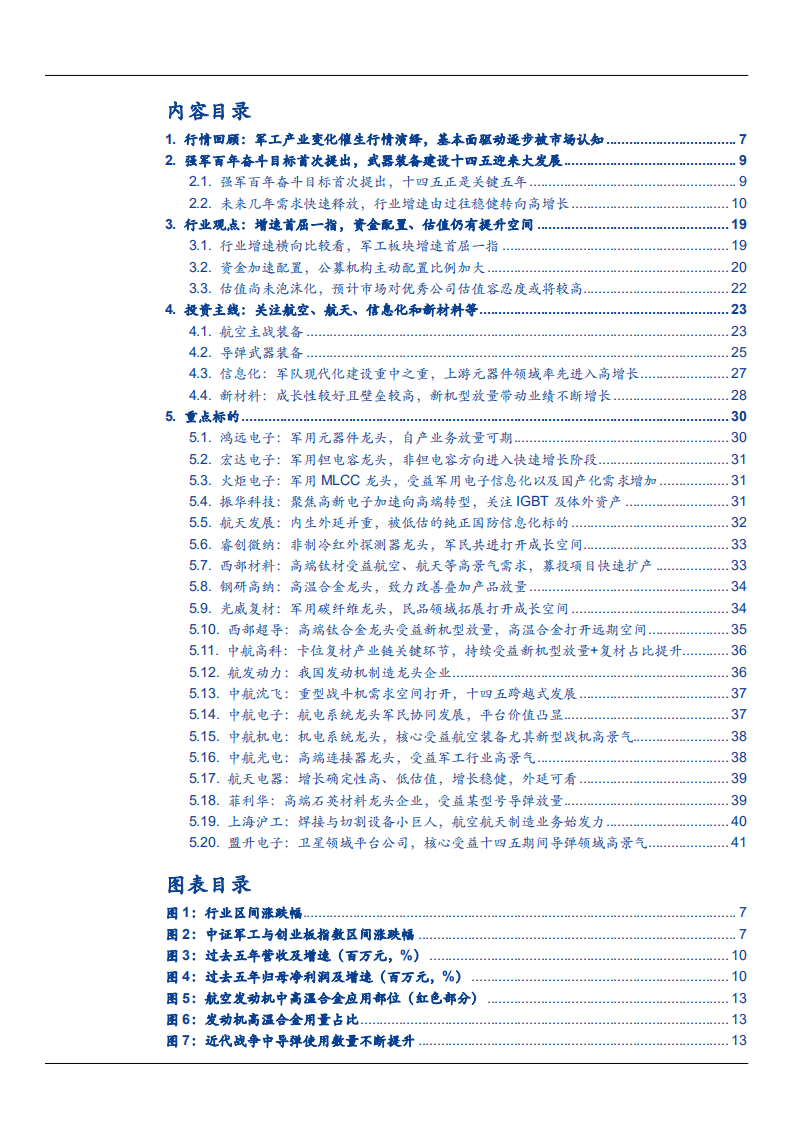 2021年国防军工行业发展趋势及重点公司分析报告.pdf 第1页