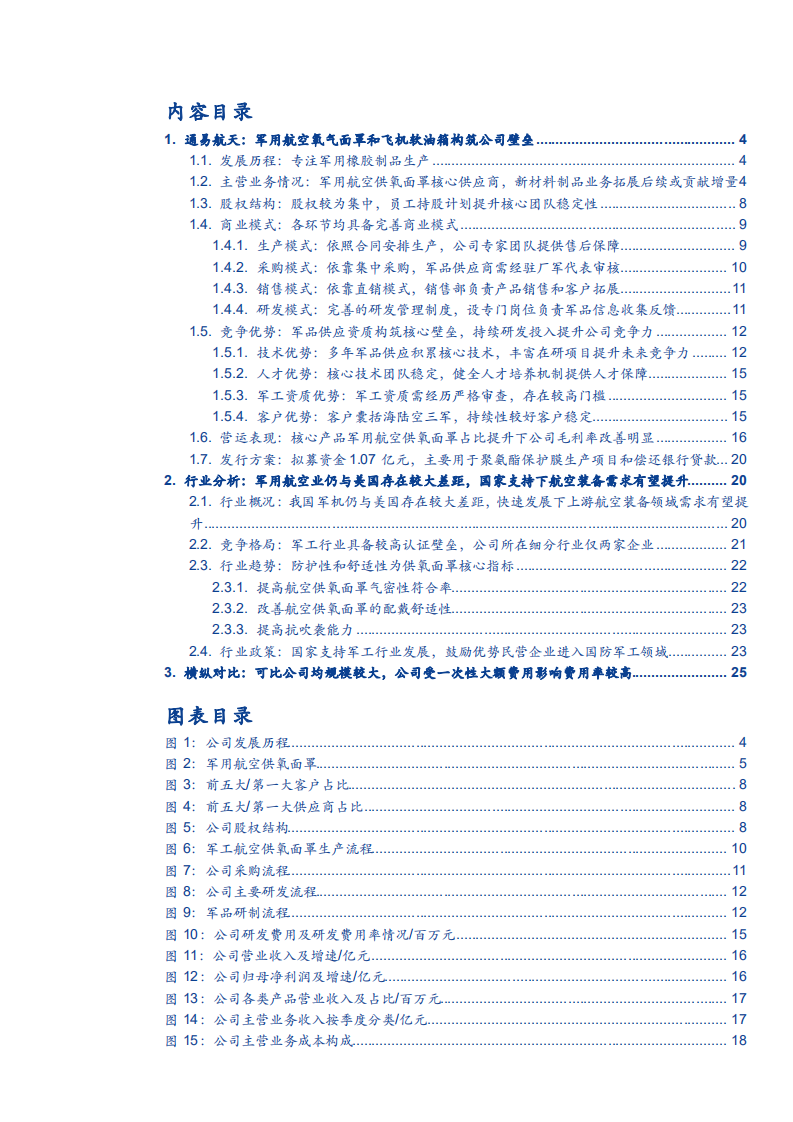 2021年通易航天公司竞争优势与军用航空供氧面罩行业研究报告.pdf 第1页