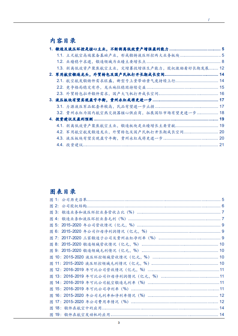 2021年中国军用航空锻造龙头中航重机主营液压业务剥离低效资产数据分析报告.pdf 第1页