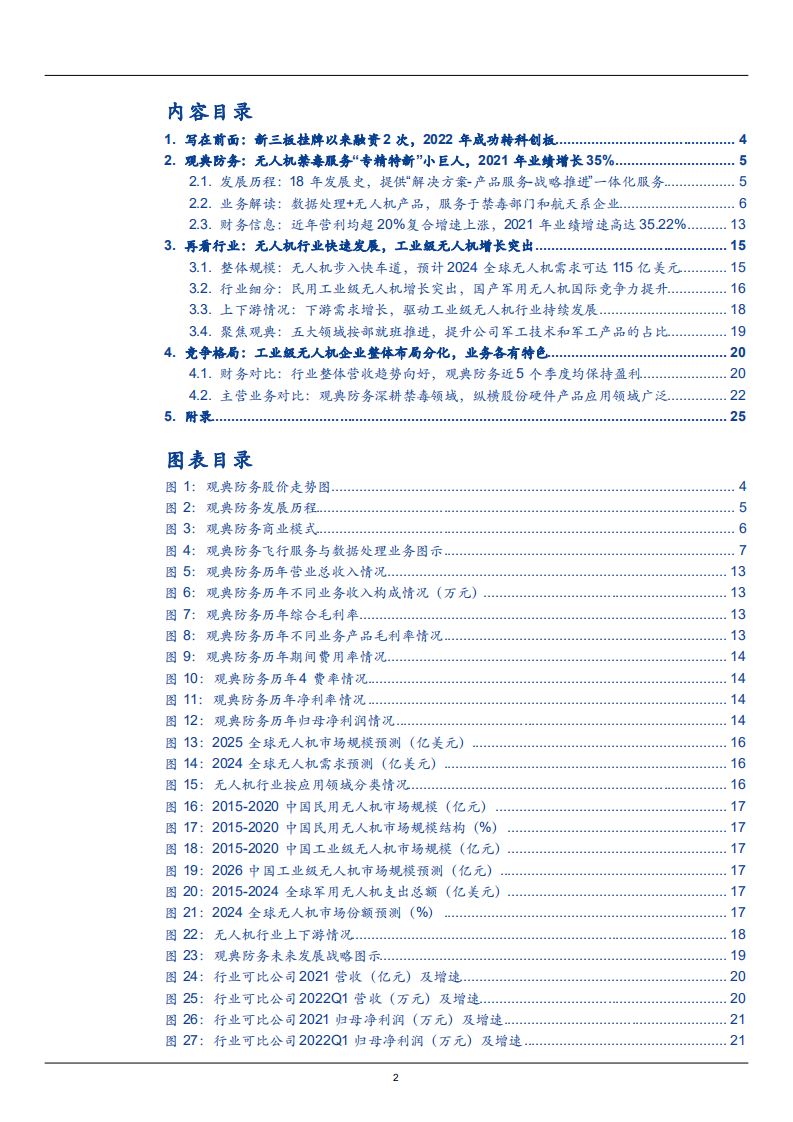 2022年工业级无人机行业规模增长及观典防务竞争力研究报告.pdf 第1页