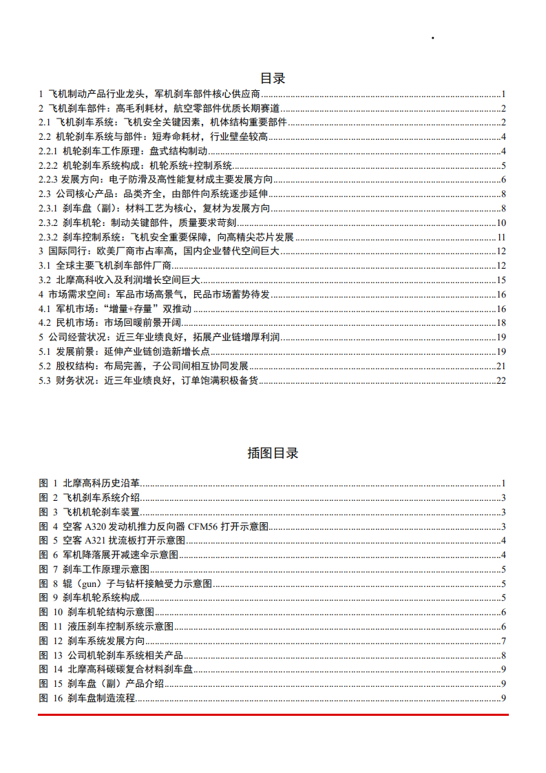 2021年飞机制动行业布局及北摩高科公司核心产品分析报告.pdf 第1页