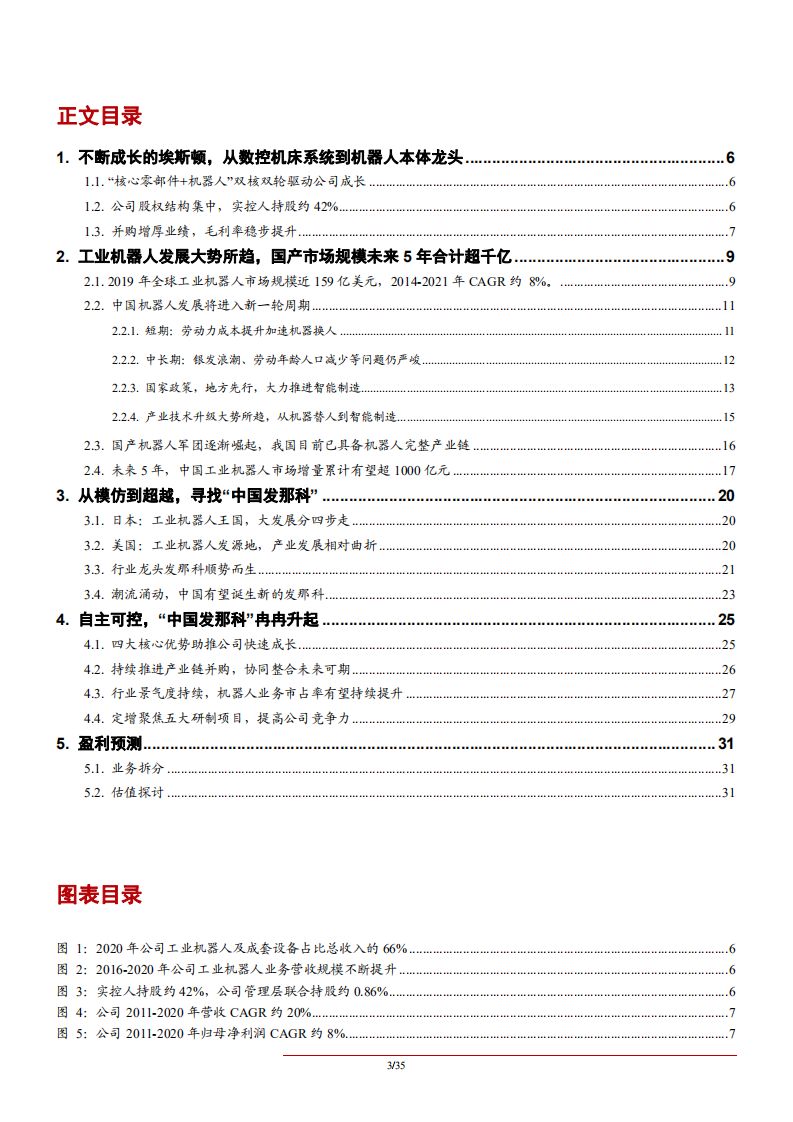 2021年工业机器人行业国产化市场规模趋势及埃斯顿股权结构研究报告.pdf 第1页