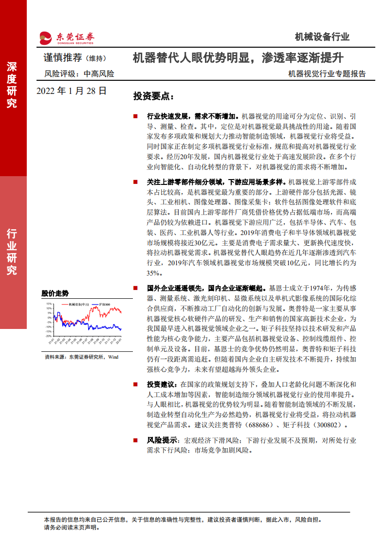 机器视觉行业专题报告：机器替代人眼优势明显，渗透率逐渐提升-220128.pdf 第1页