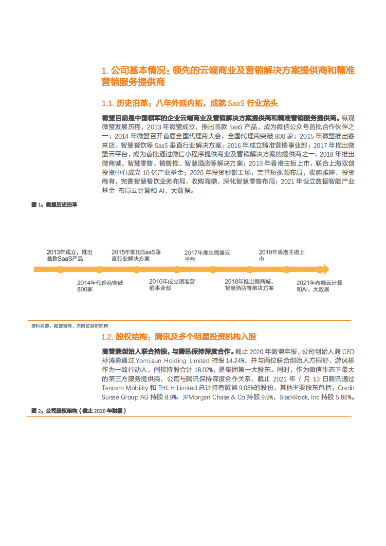 2021年微盟集团精准营销战略与SaaS行业研究报告.pdf 第3页