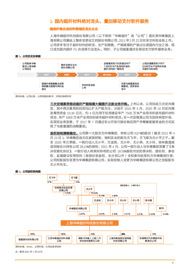 2021年中国超细纤维合成材料龙头企业华峰超纤竞争优势分析报告.pdf 第3页