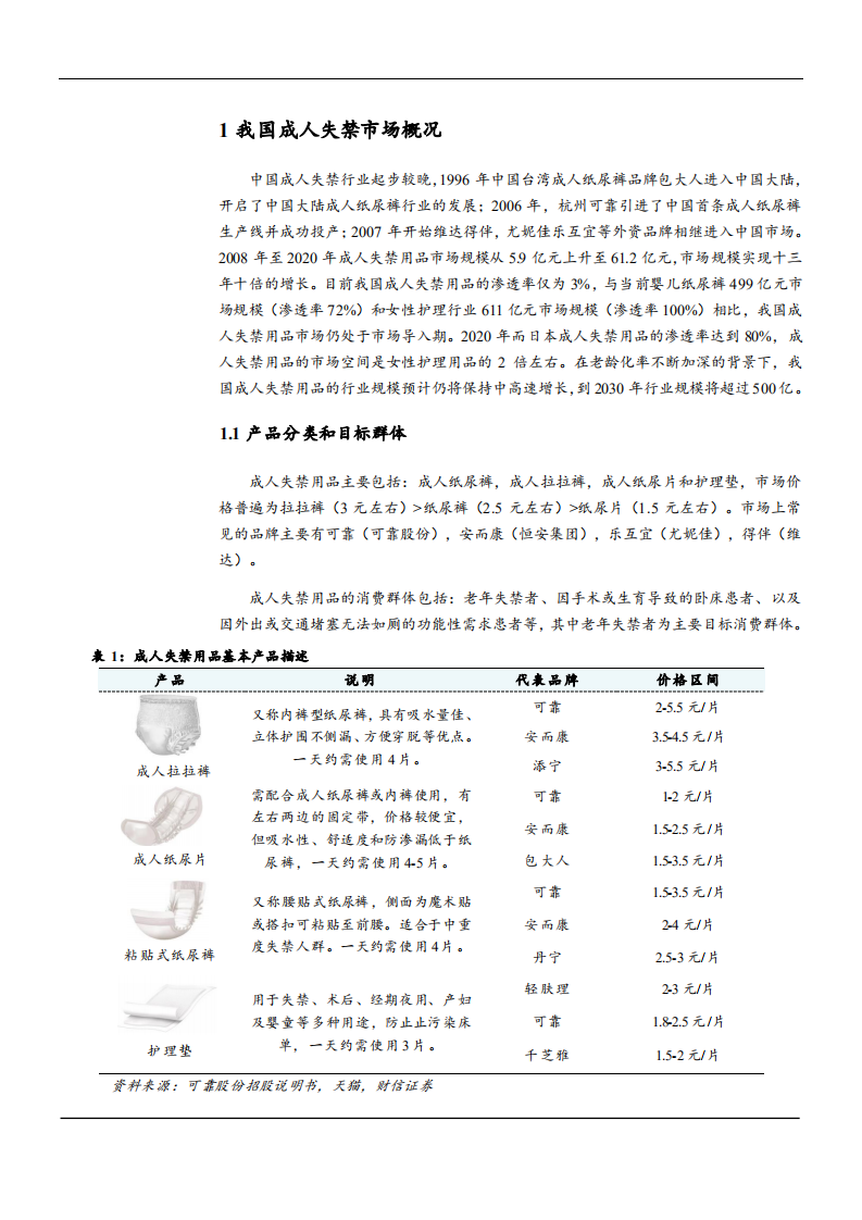 2021年中国成人失禁用品行业现状机遇分析及市场竞争格局研究报告.pdf 第3页