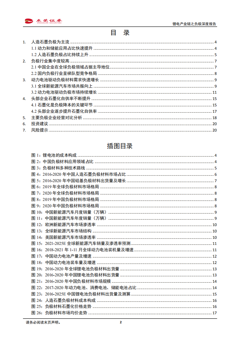 锂电池行业锂电产业链之负极深度报告：石墨化供需偏紧，一体化布局企业显竞争优势-20220128.pdf 第2页