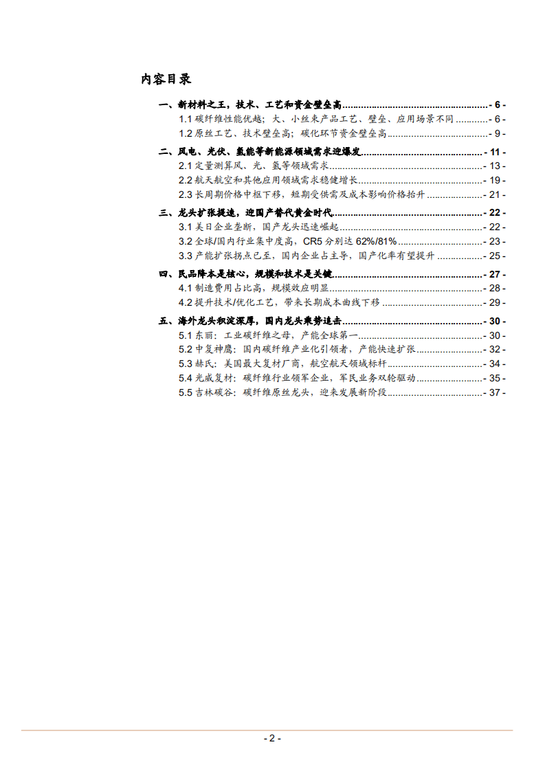 2021年碳纤维新材料行业在风电、光伏、氢能领域需求研究报告.pdf 第1页