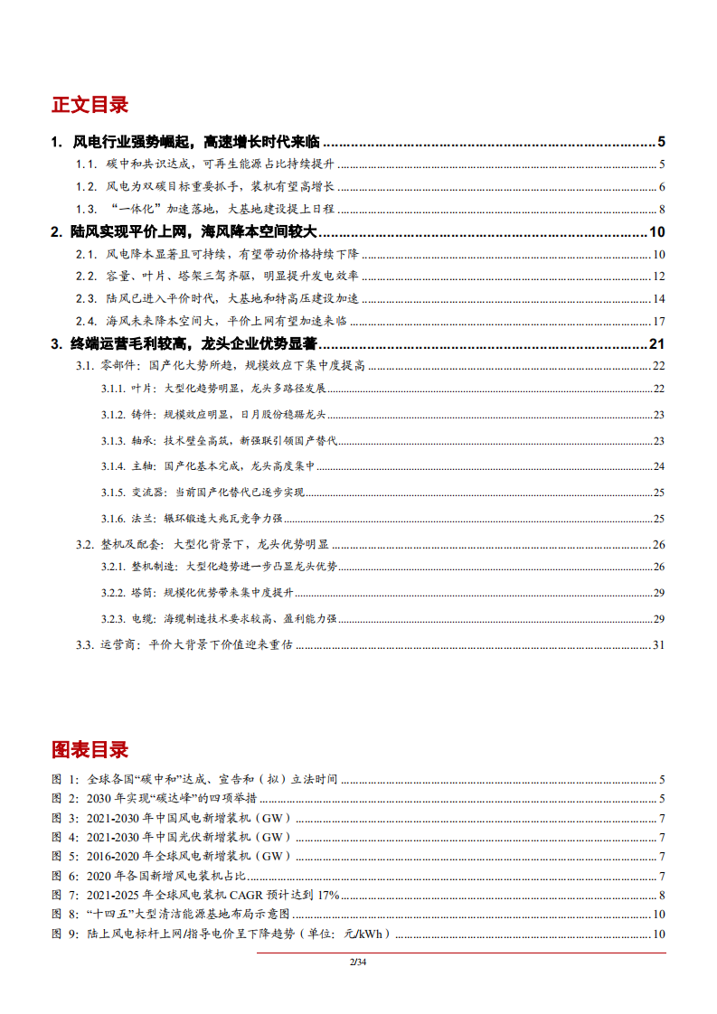 2021年中国风电行业发展分析及零部件国产化趋势研究报告.pdf 第1页