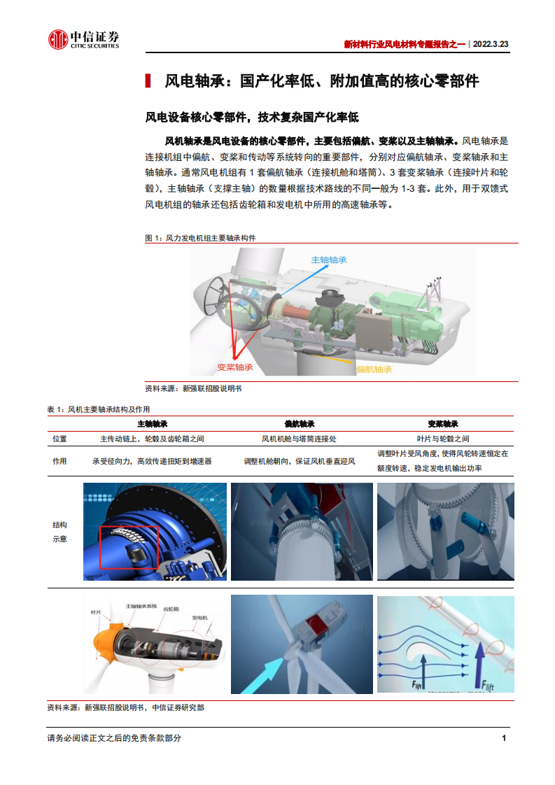 新材料行业风电材料专题报告之一：风机大型化驱动下，风电轴承国产化有望加速-220323.pdf 第5页