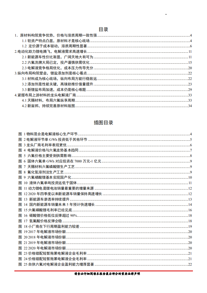 2021年电气设备行业电解液格局与原材料布局分析报告.pdf 第1页