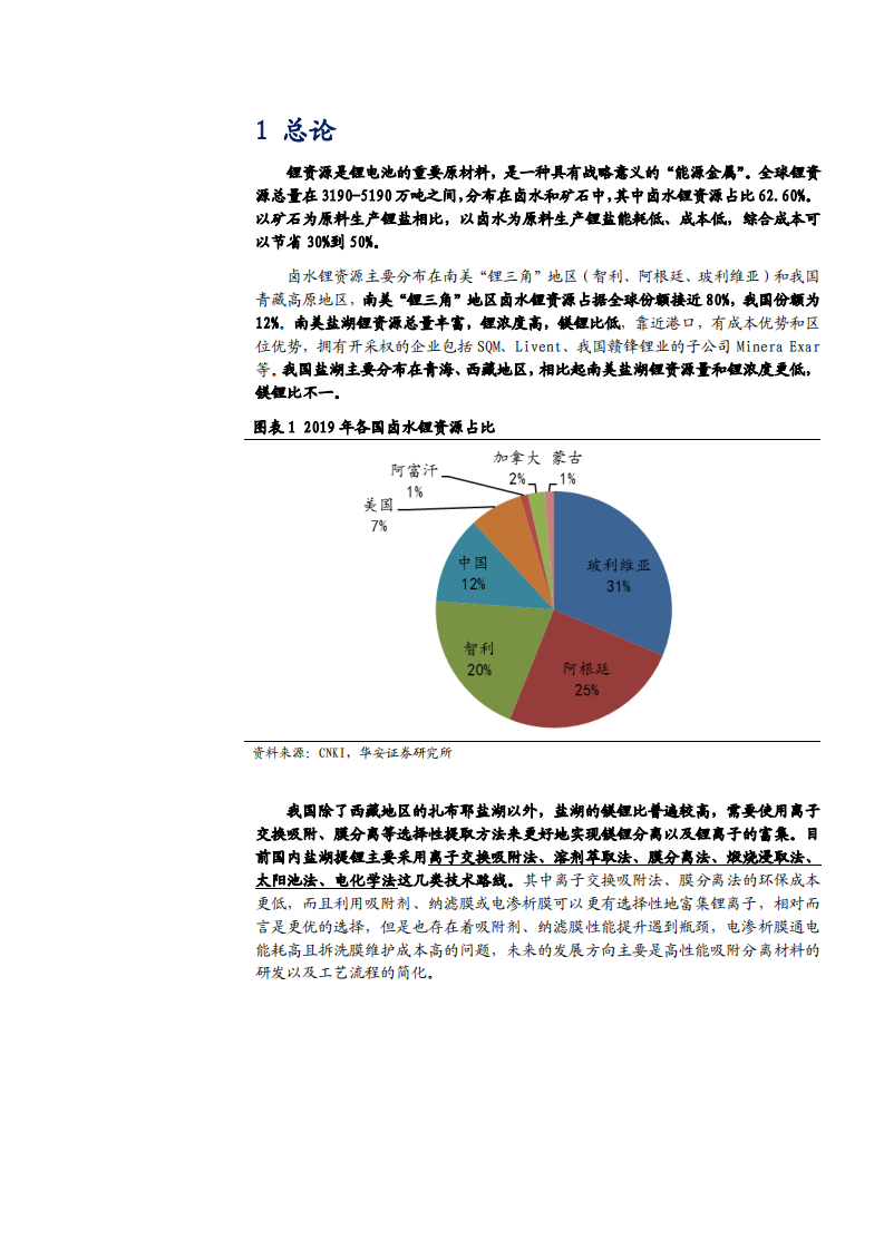 2021年电气设备行业盐湖提锂资源和成本优势分析报告.pdf 第3页