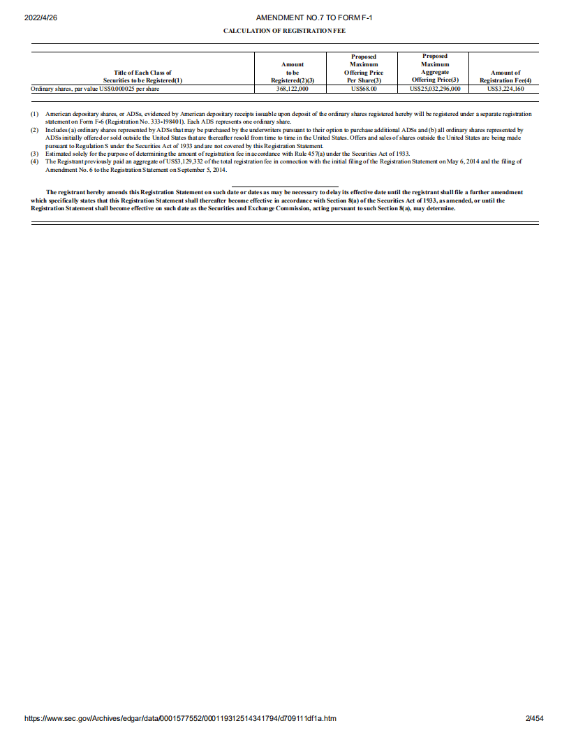 阿里巴巴（BABA）美股IPO招股说明书（更新版）.pdf 第2页