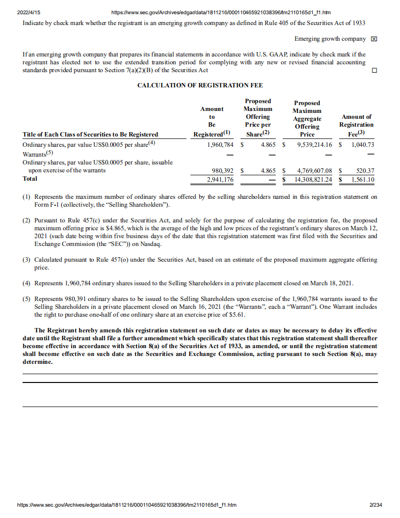 宝盛科技（BAOS）美股IPO招股说明书）.pdf 第2页