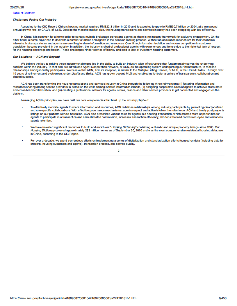 贝壳（BEKE）美股IPO招股说明书.pdf 第6页