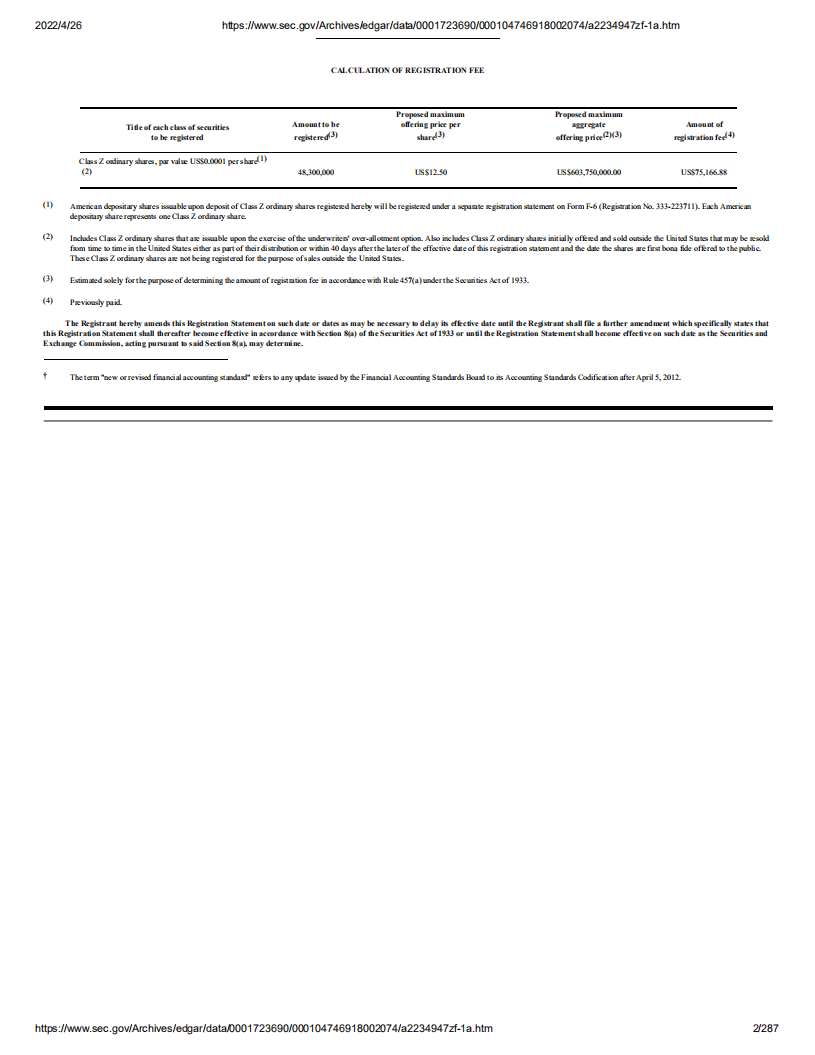 哔哩哔哩（BILI）美股IPO招股说明书（更新版）.pdf 第2页