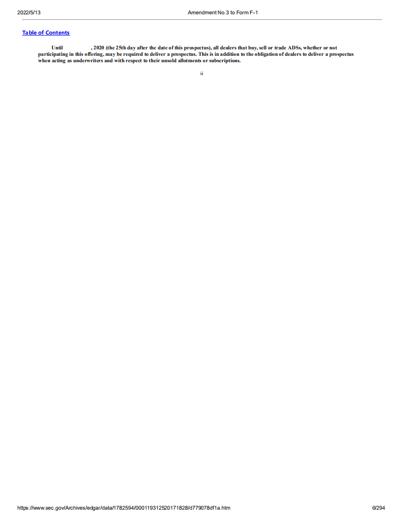 泛生子基因（GTH）美股IPO招股说明书（更新版）.pdf 第6页