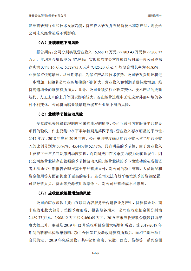 开普云信息科技股份有限公司招股说明书.pdf 第6页