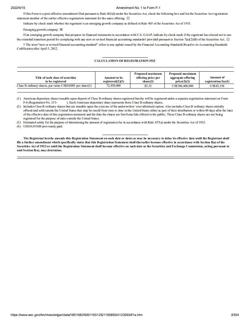 每日优鲜（MF）美股IPO招股说明书（更新版）.pdf 第2页