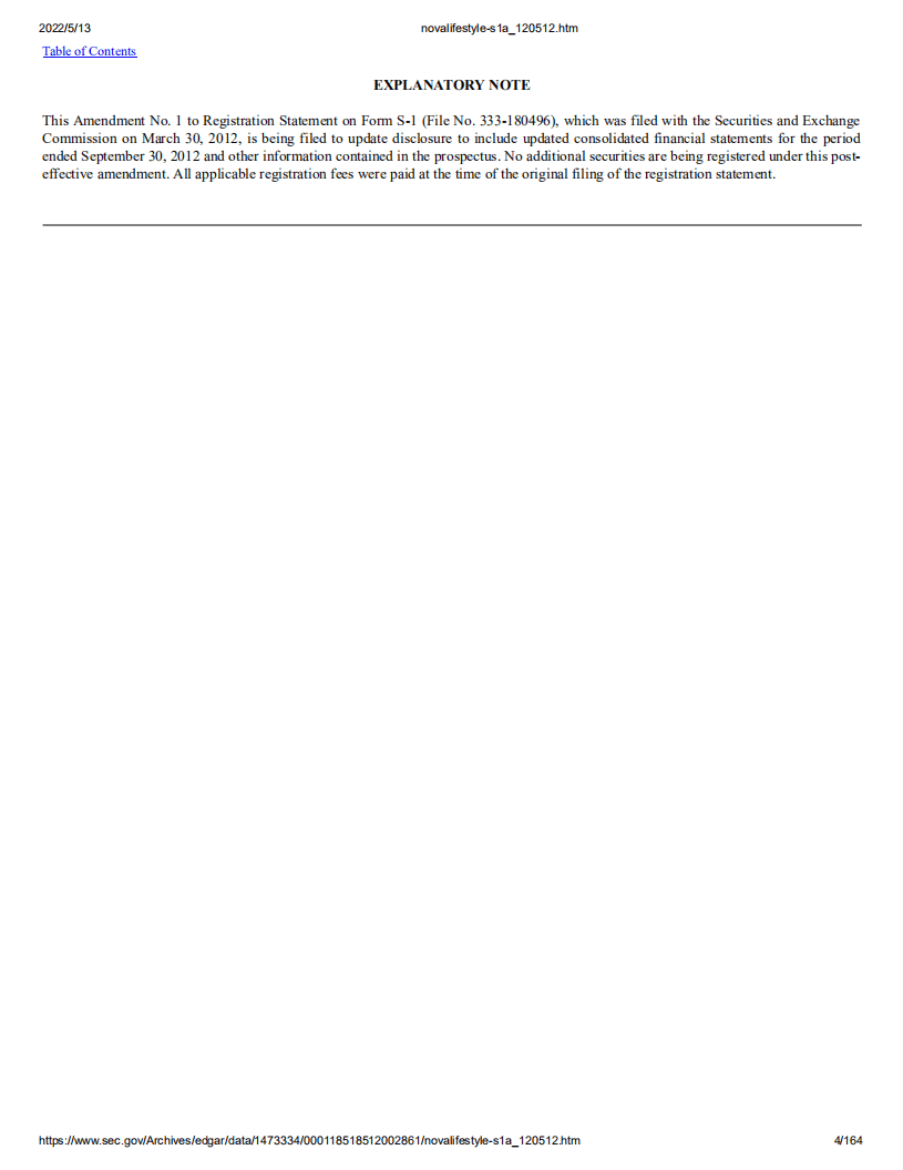 诺华家具（NVFY）美股IPO招股说明书（更新版）.pdf 第4页