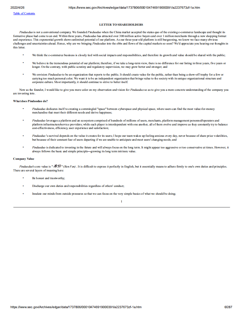 拼多多（PDD）美股IPO招股说明书（更新版）.pdf 第6页