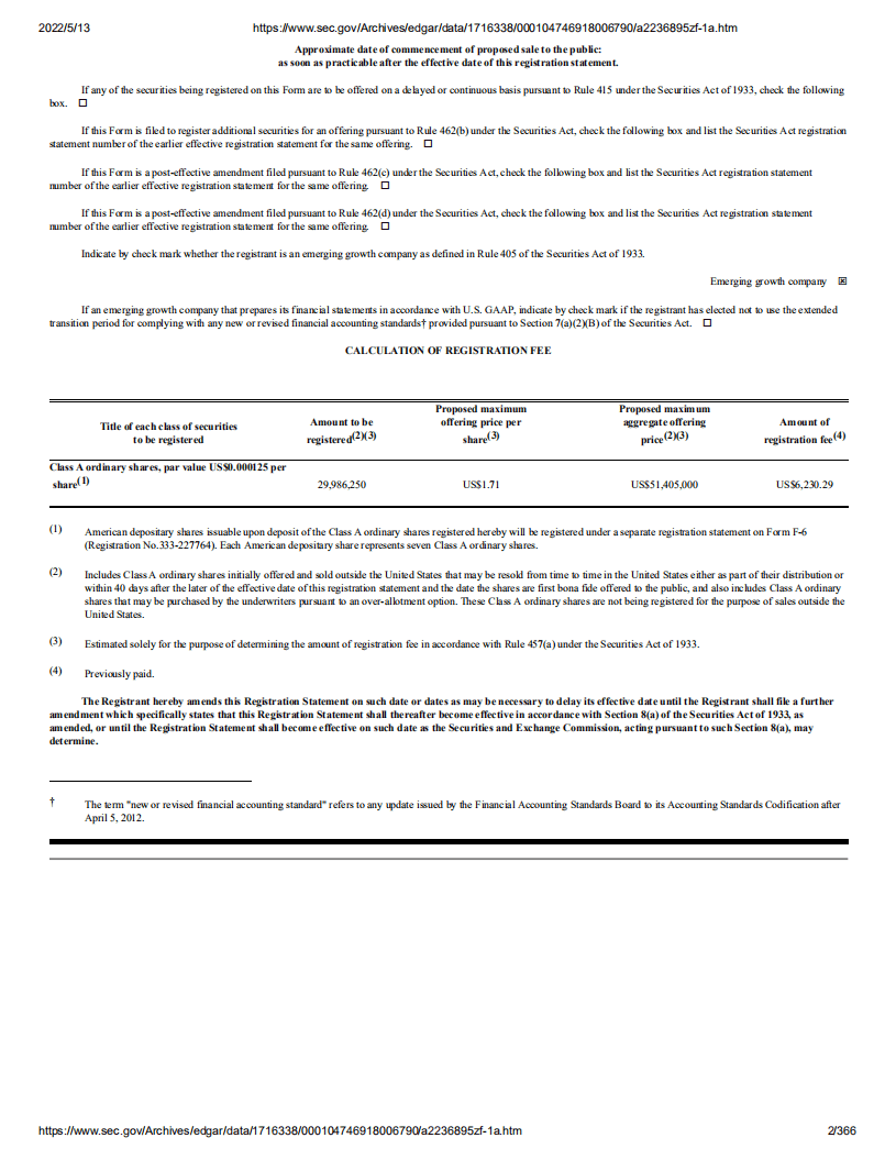 品钛（PT）美股IPO招股说明书（更新版）.pdf 第2页