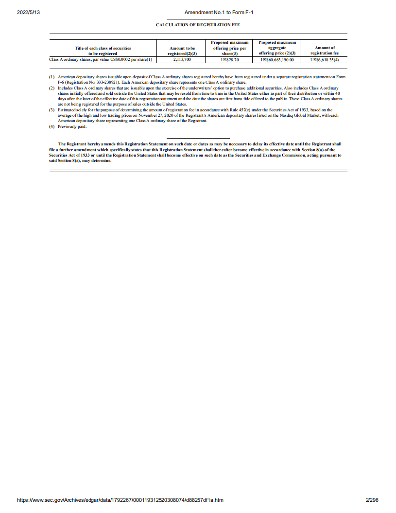 燃石医学（BNR）美股IPO招股说明书（更新版）.pdf 第2页