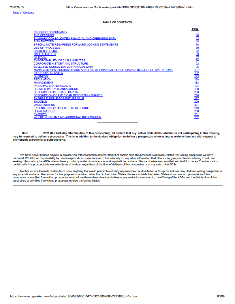 容联云通讯（RAAS）美股IPO招股说明书（更新版）.pdf 第6页