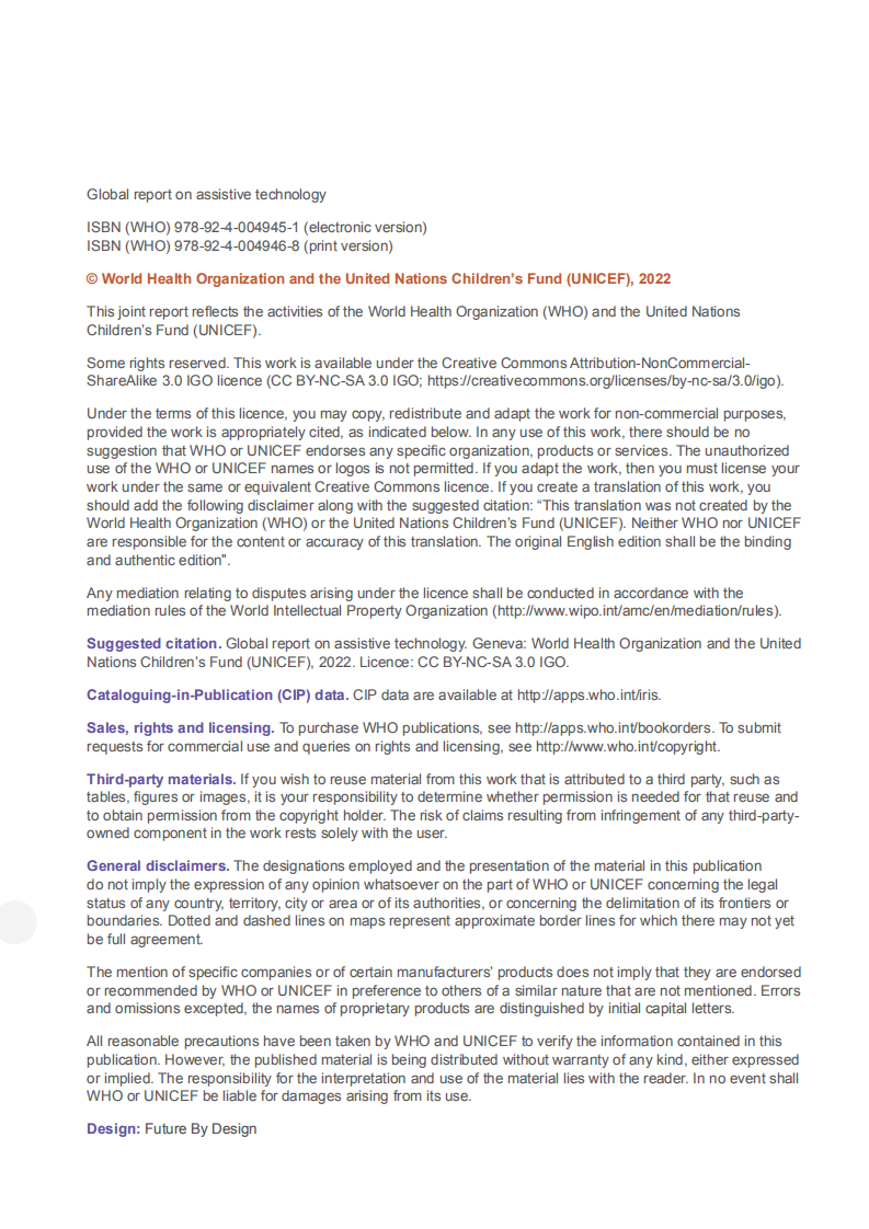 世界卫生组织（WHO）：全球辅助技术报告.pdf 第2页