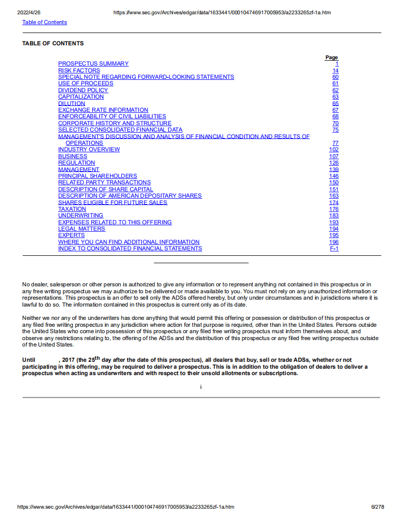 寺库（SECO）美股IPO招股说明书（更新版）.pdf 第6页