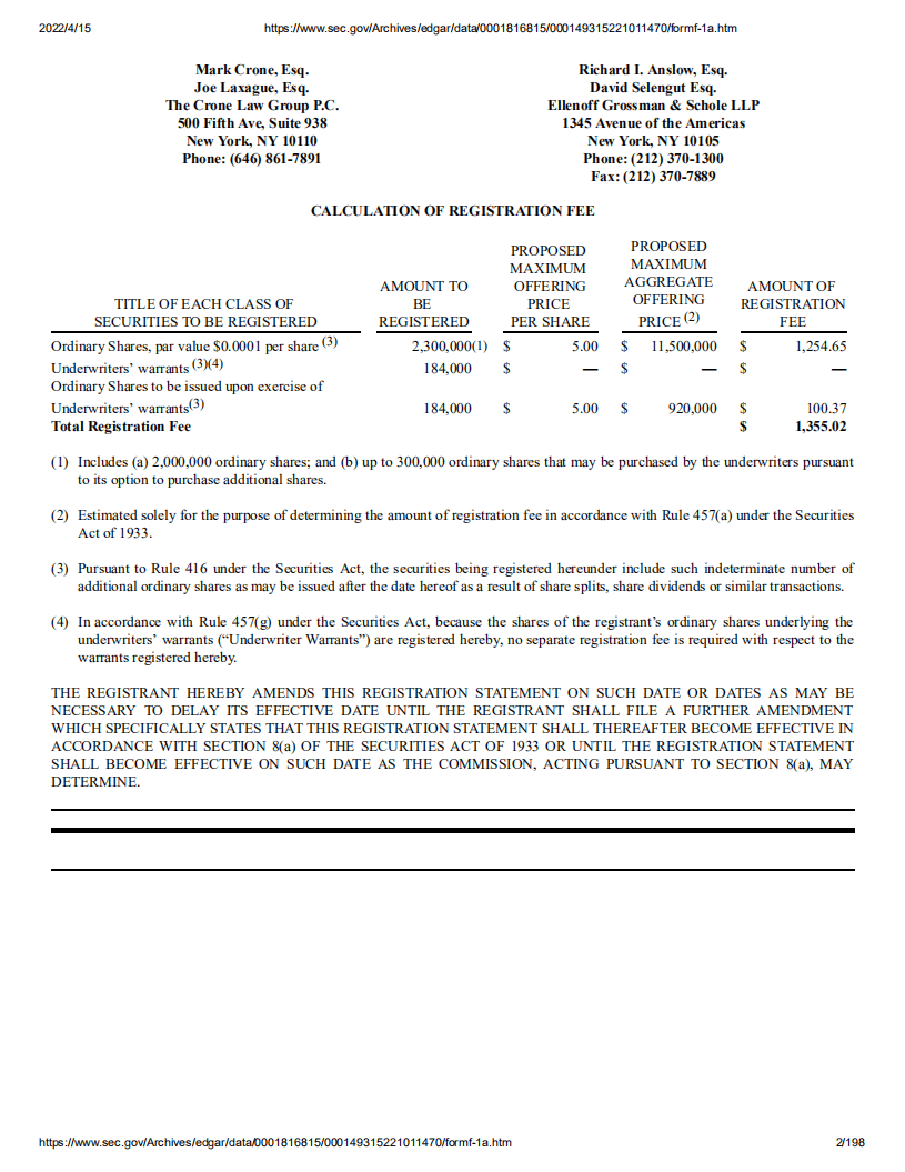 天美生物（BON）美股IPO招股说明书（更新版）.pdf 第2页