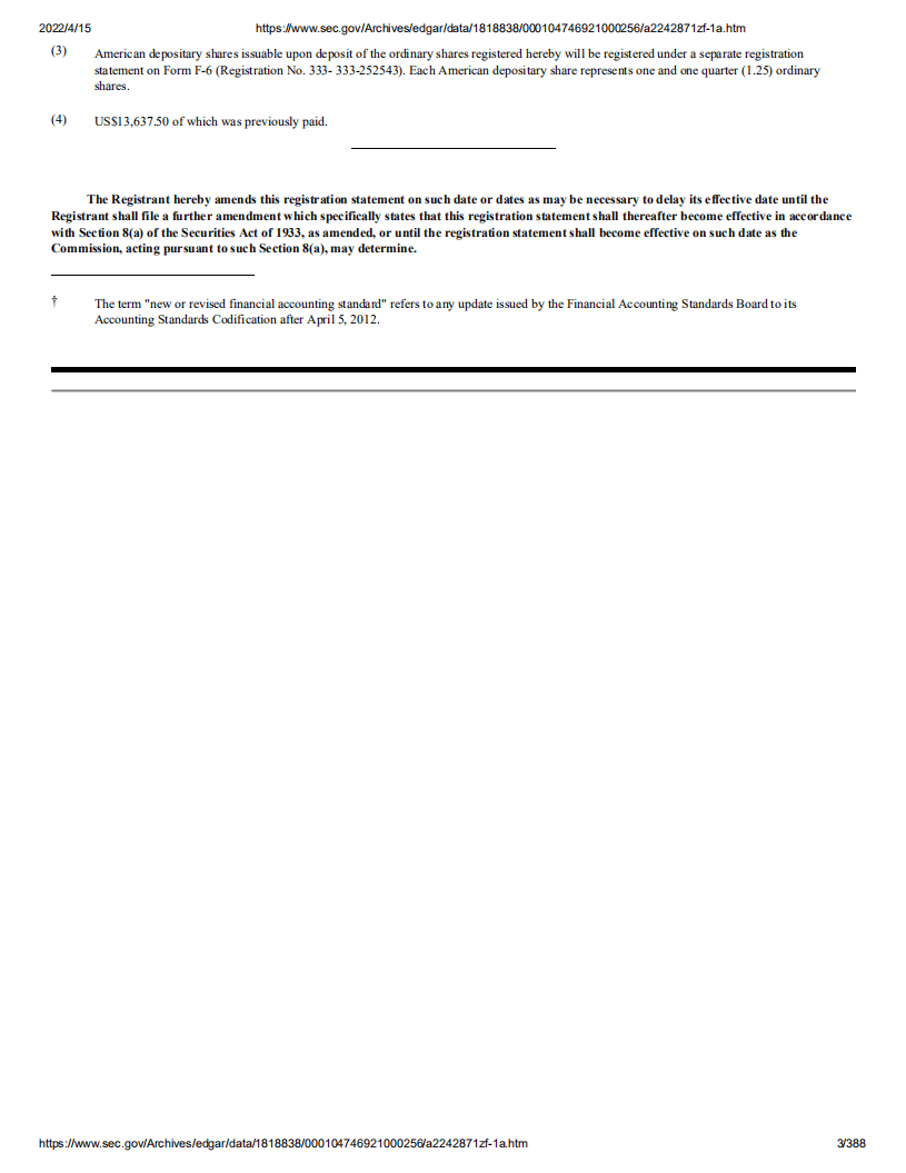 天演药业（ADAG）美股IPO招股说明书（更新版）.pdf 第3页