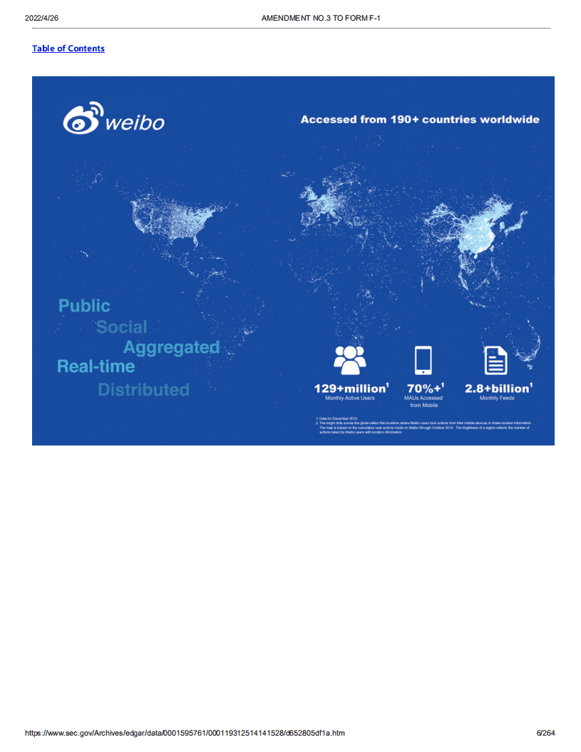 微博（WB）美股IPO招股说明书（更新版）.pdf 第6页