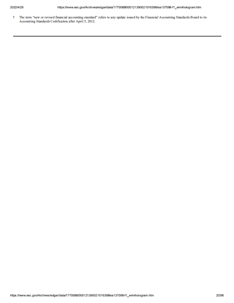 微美全息（WIMI）美股IPO招股说明书（更新版）.pdf 第2页