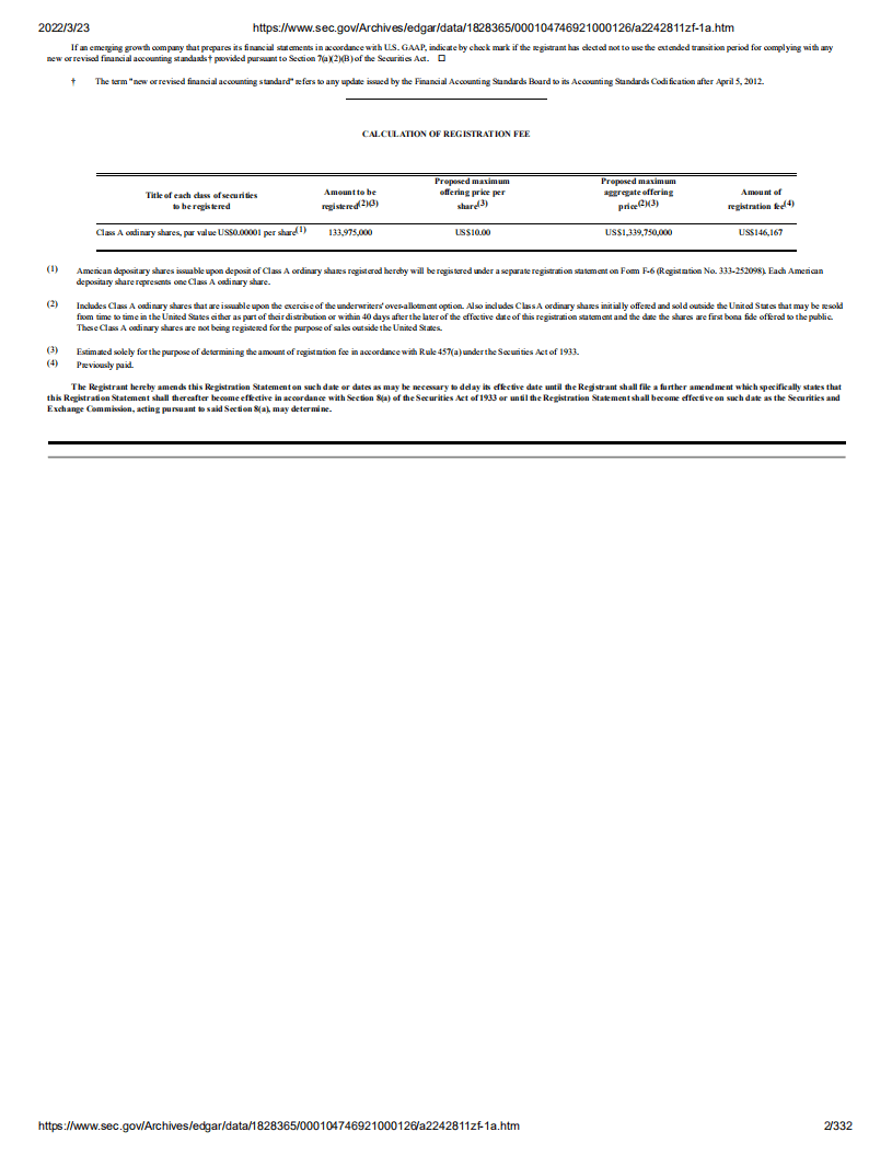 雾芯科技（RLX.N）美股IPO招股说明书（更新版）.pdf 第2页