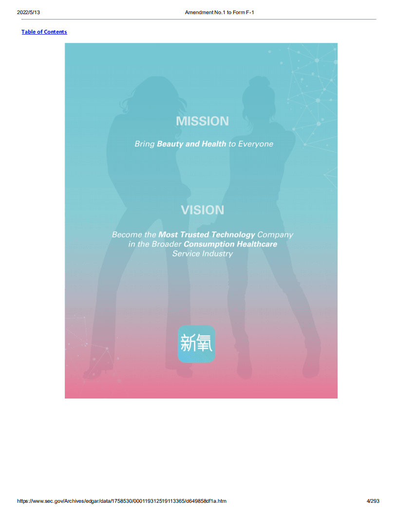 新氧（SY）美股IPO招股说明书（更新版）.pdf 第4页