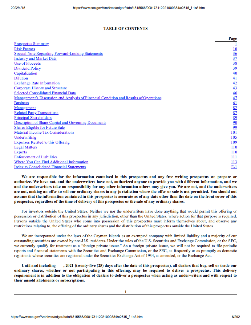 讯鸟软件（IFBD）美股IPO招股说明书（更新版）.pdf 第6页