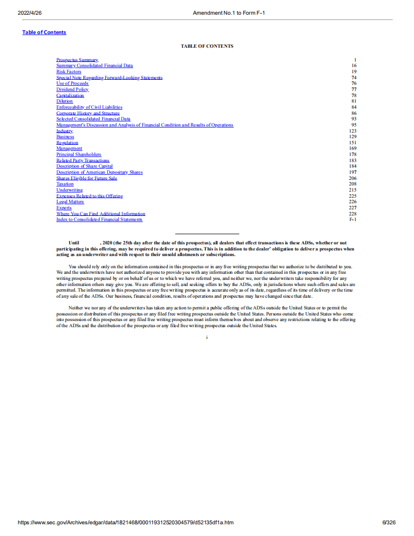 一起教育（YQ）美股IPO招股说明书（更新版）.pdf 第6页