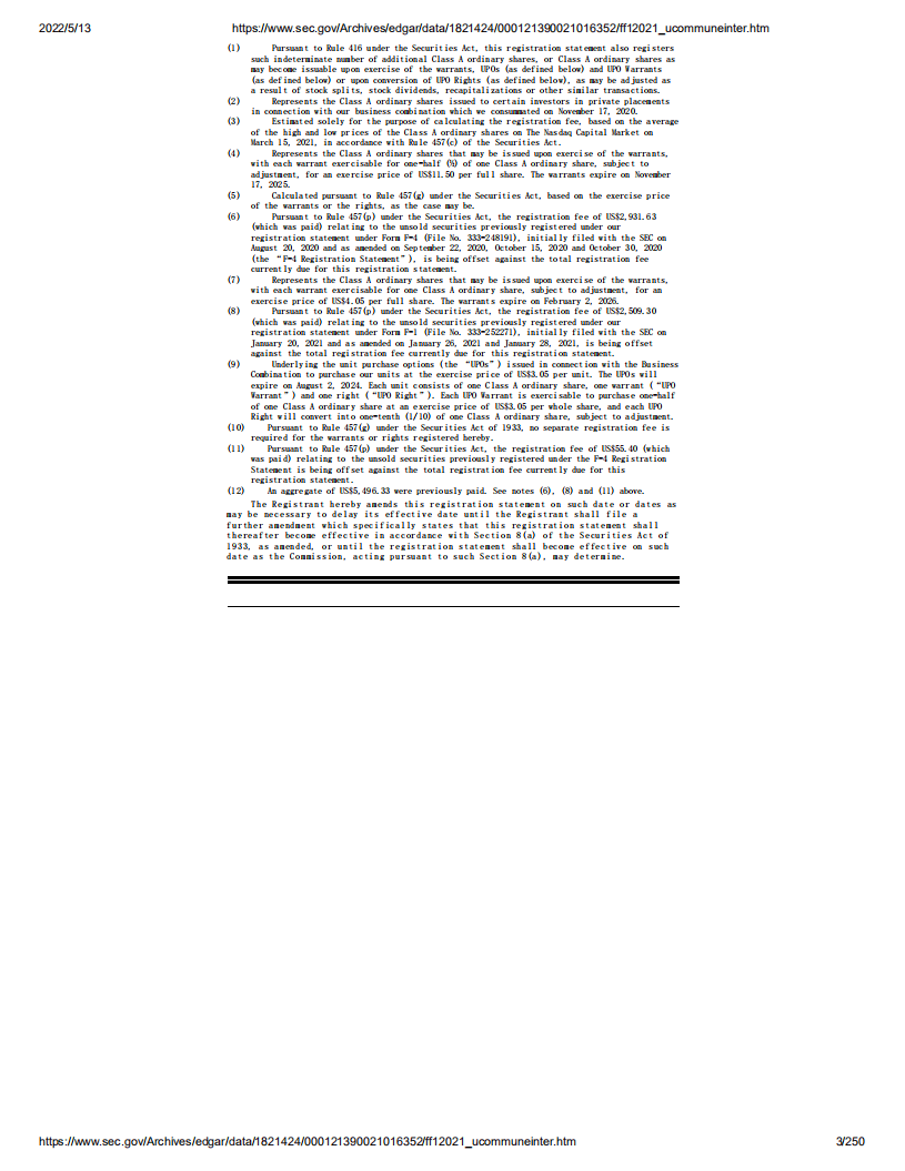 优客工场（UK）美股IPO招股说明书（更新版）.pdf 第3页