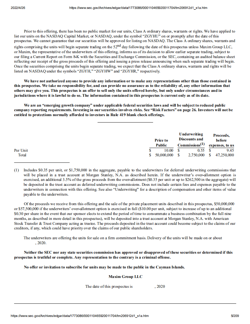 运鸿（ZGYHU）美股IPO招股说明书（更新版）.pdf 第5页