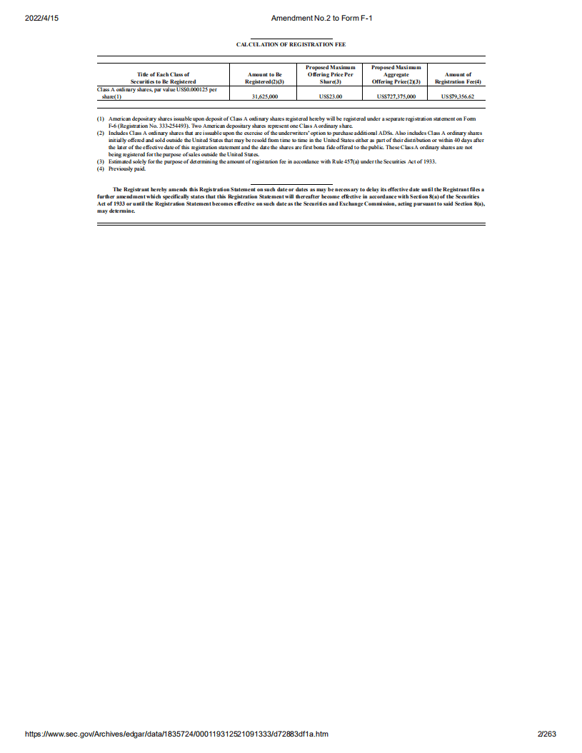 知乎（ZH） 美股IPO招股说明书（更新版）.pdf 第2页