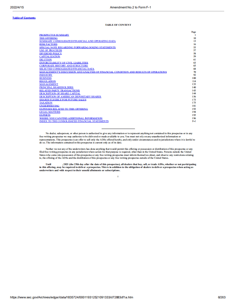 知乎（ZH） 美股IPO招股说明书（更新版）.pdf 第6页