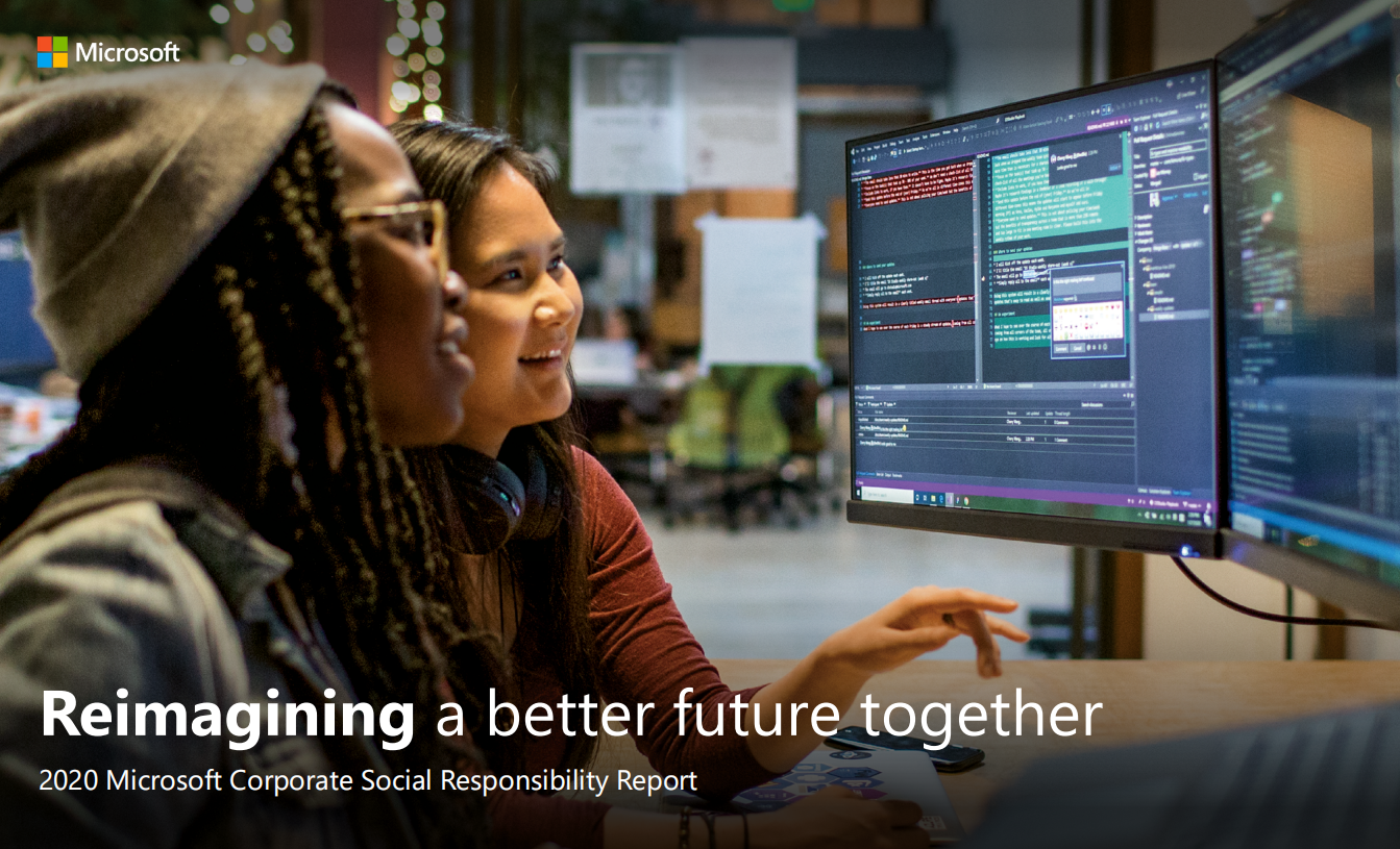 微软：2020年企业社会责任报告（英文版）.pdf 第1页