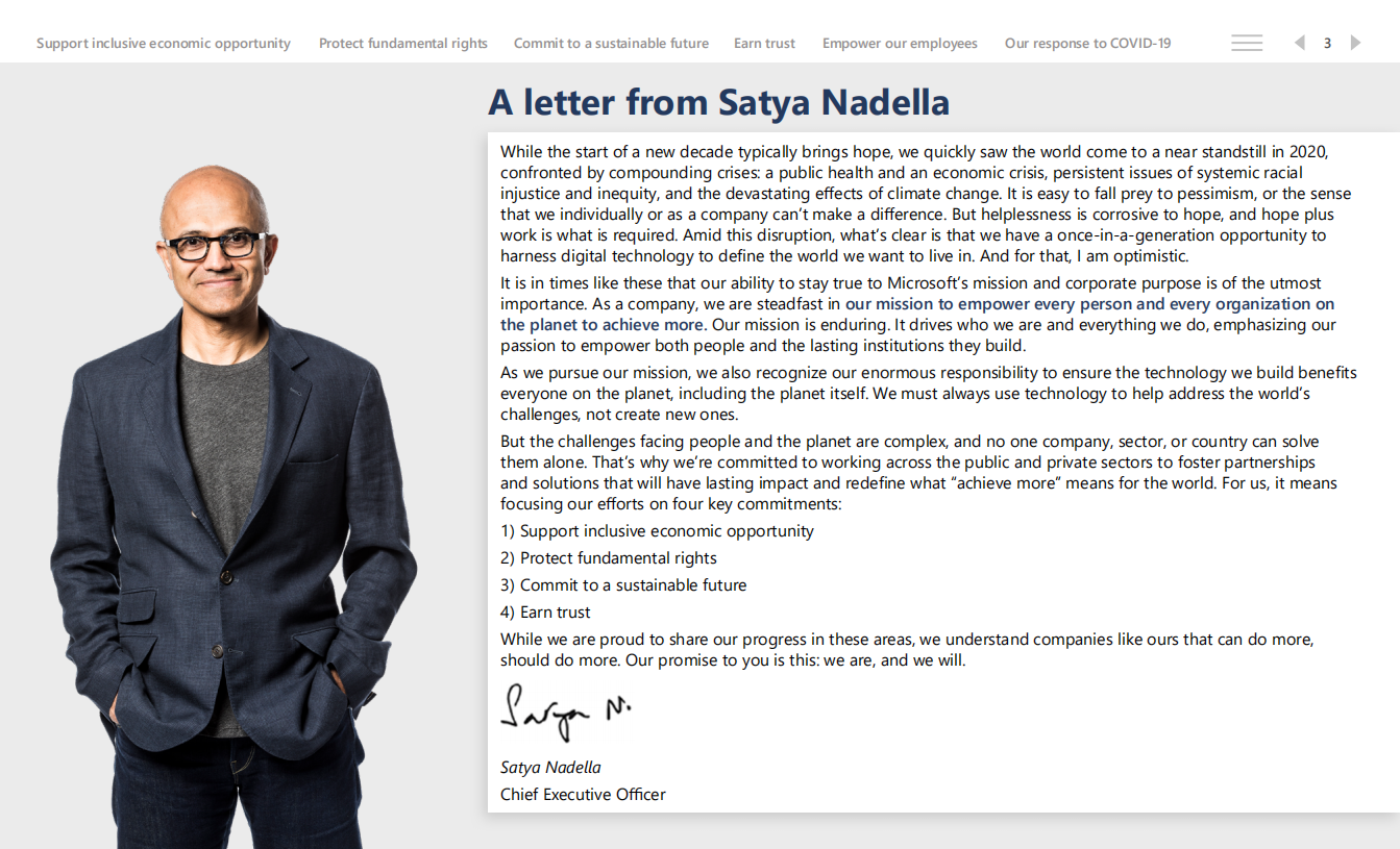 微软：2020年企业社会责任报告（英文版）.pdf 第3页