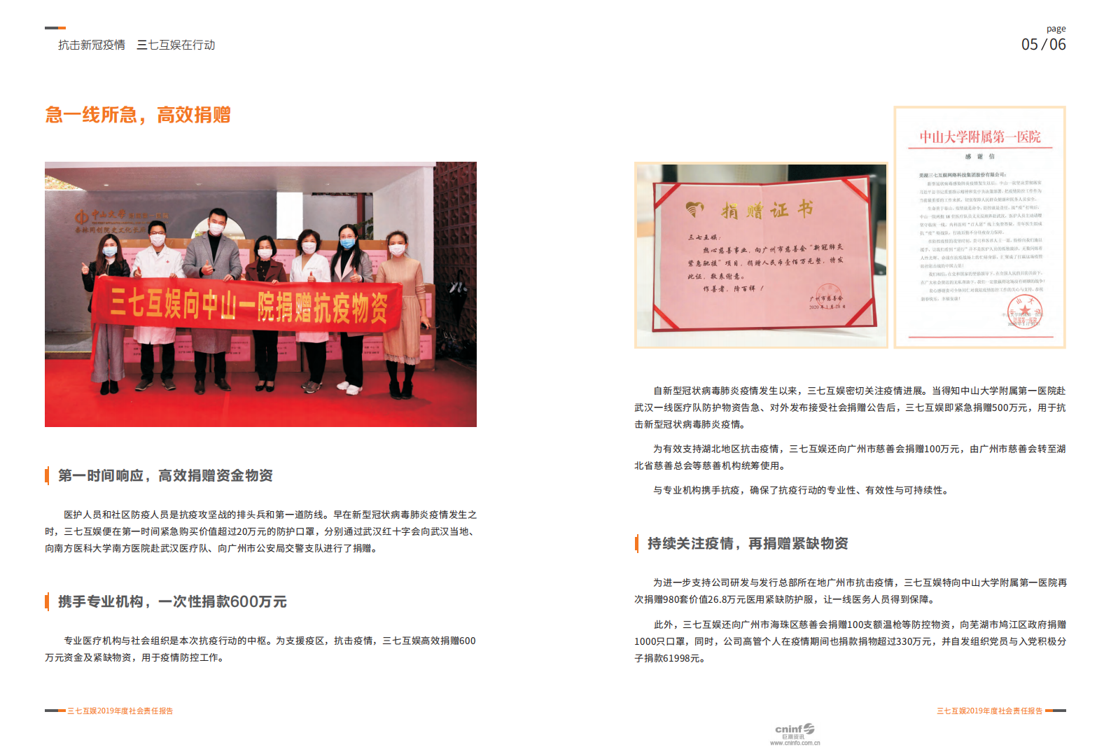 芜湖三七互娱网络科技集团股份有限公司2019年度社会责任报告.PDF 第6页