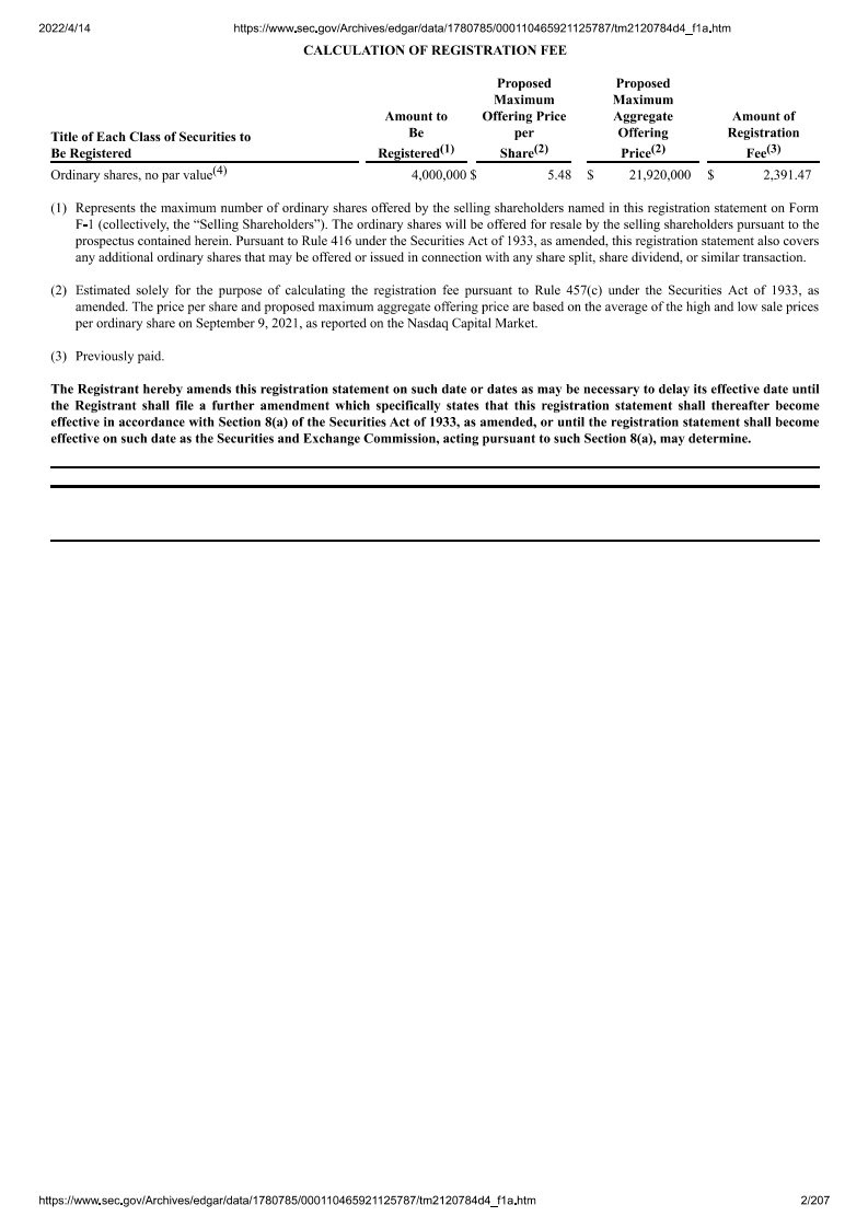 中北能（CNEY）美股IPO招股说明书（更新版）.pdf 第2页